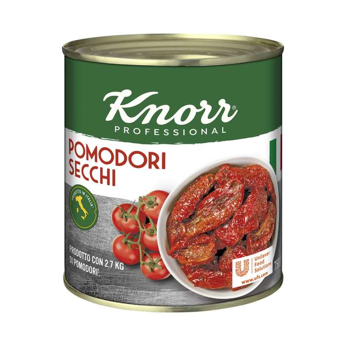 Knorr Saulē kaltēti tomāti saulespuķu eļļā 0,75 kg